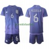 Maillot de Supporter Argentine German Pezzella 6 Extérieur Coupe du Monde 2022 Pour Enfant